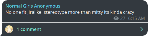 Message from Normal Girls Anonymous: No one fit jirai kei stereotype more than Mitty it's kinda crazy